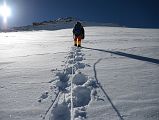 43 Climbing Sherpa Lal Singh Tamang Leads The Way Up The Slope At 6858m To The Rock Band Early Morning On The Climb To Lhakpa Ri Summit 